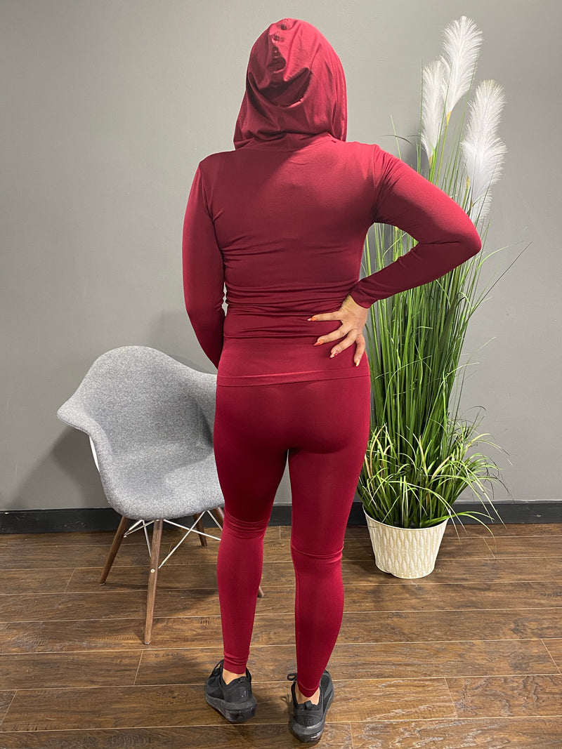 New Mix Comfy Set (Burgundy)  One Size