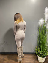 Hera Collection Cable Knit Lounge Set (Heather Grey) 22301