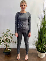 5Besties Rib Jersey Sweatshirts And Jogger Set (Army) 5BSET-15